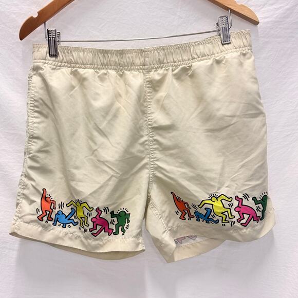 Keith Haring Party 15" Swim Trunks Medium Summer5 - Picture 1 of 3